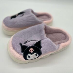 Pareks Cute Cartoon Plush Slippers big kids New Winter Non-Slip Sz 12/13T